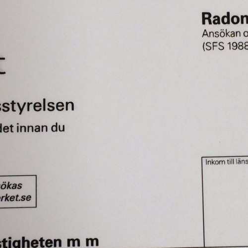 Radonbidragsansökan