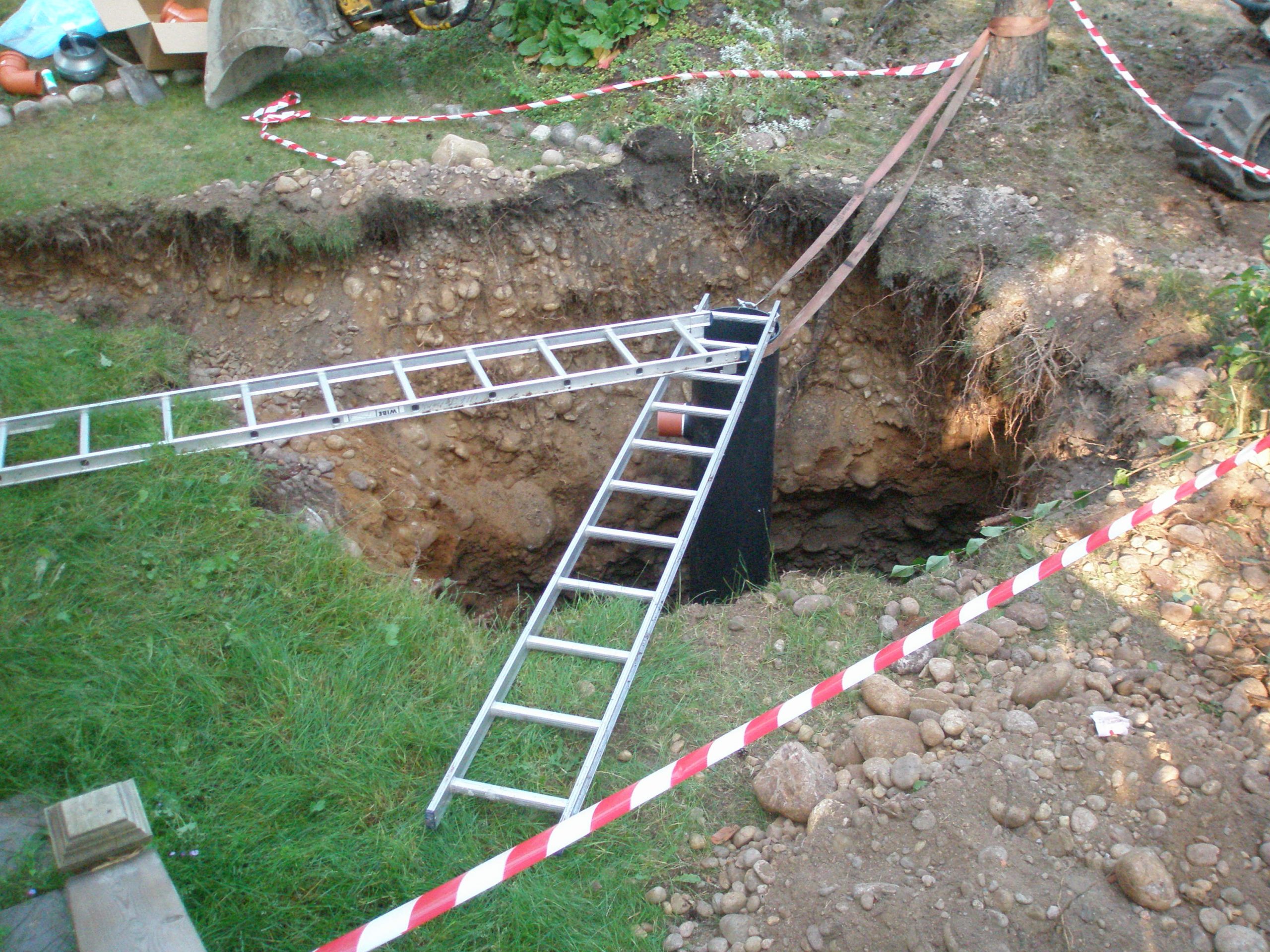 Radonbrunn installeras